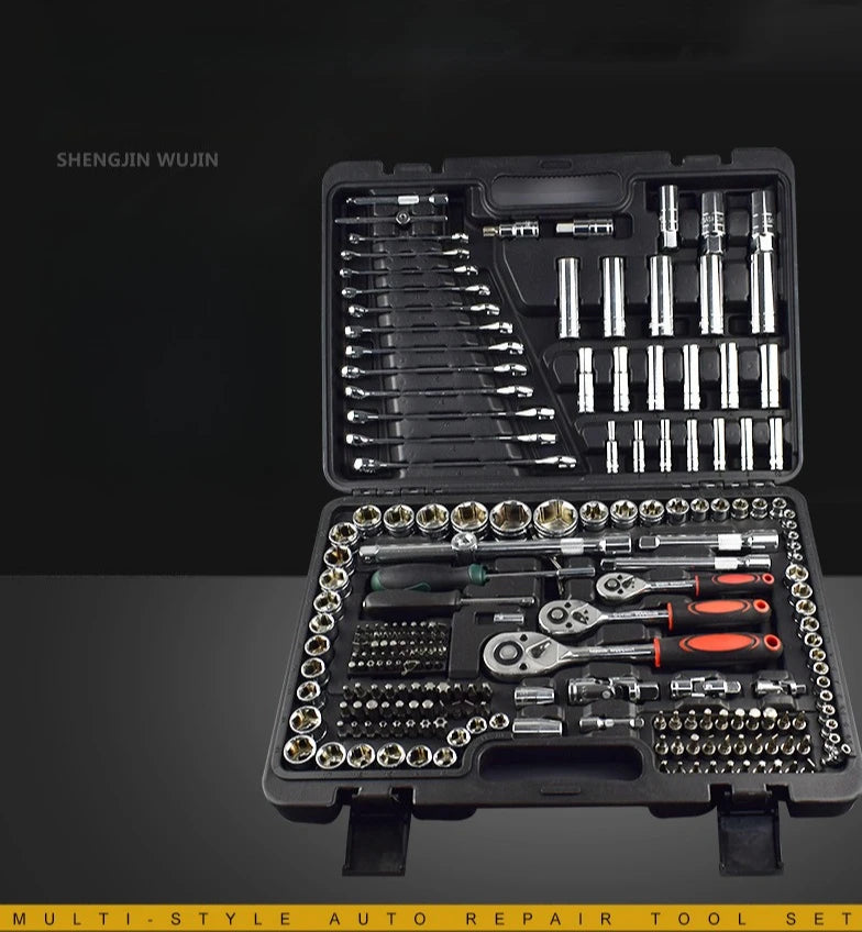 Multi-Purpose Socket Wrench Set – Hand Tool Kit for Car Repair, DIY & Automotive Maintenance 216pc