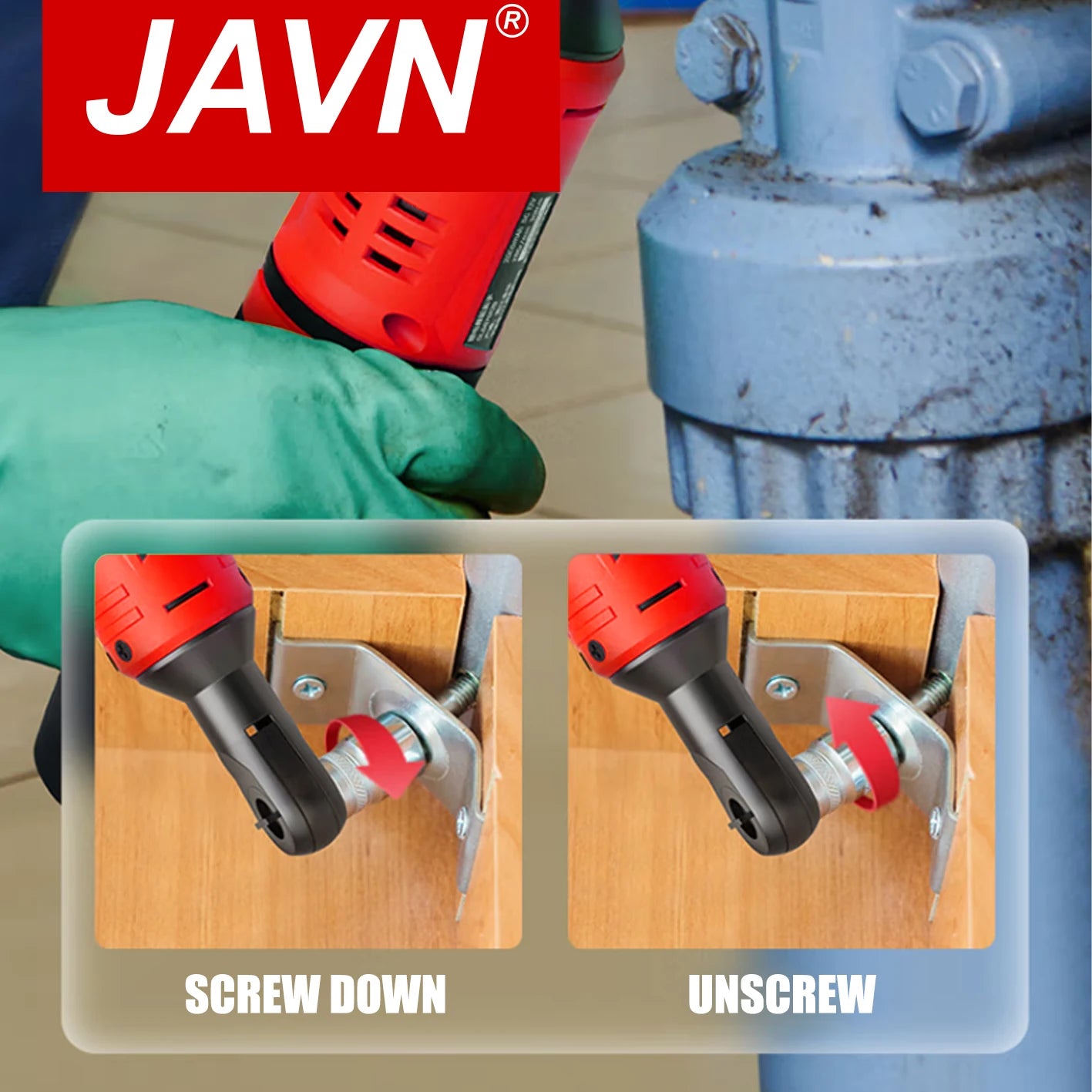 JAVN 12V Cordless Ratcheting Wrench, 45NM 3/8''