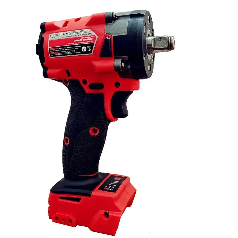 500N.m (370ft-lbs) Brushless Impact Wrench 1/2" Cordless Electric Gun Compatible Milwaukee 18V Battery Tool
