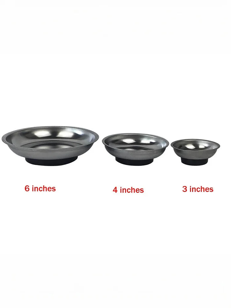 Circular Magnetic Parts Bowl 3"/4"/6" Magnetic Tray Screw Storage.