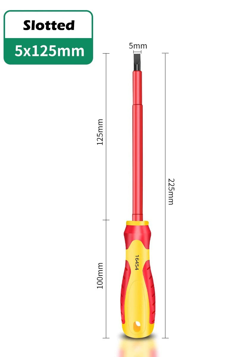 AXE SHAN Insulated Screwdrivers – CR-V Slotted & Phillips Magnetic Drivers for Electrical & Professional Use