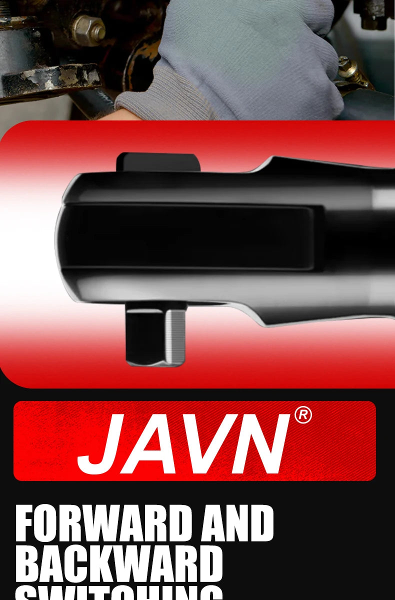 JAVN 12V Cordless Ratcheting Wrench, 45NM 3/8''