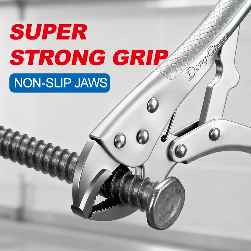 5" 7" 10" Locking Pliers Set Heavy Duty Carbon Steel Vise Grip Clamp Tool Anti Slip