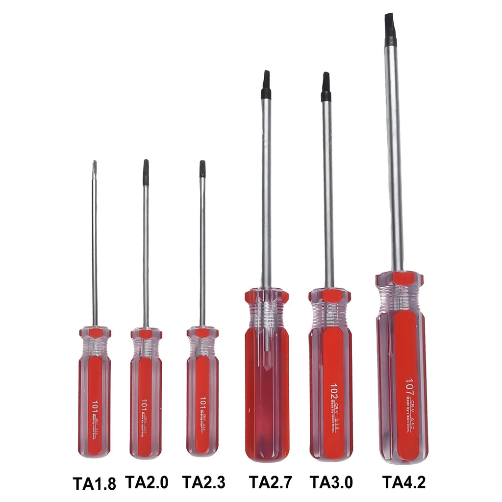 6Pc Triangle Screwdriver Set Magnetic CR-V Security Bit TA1.8–TA4.2 Repair Tool Kit