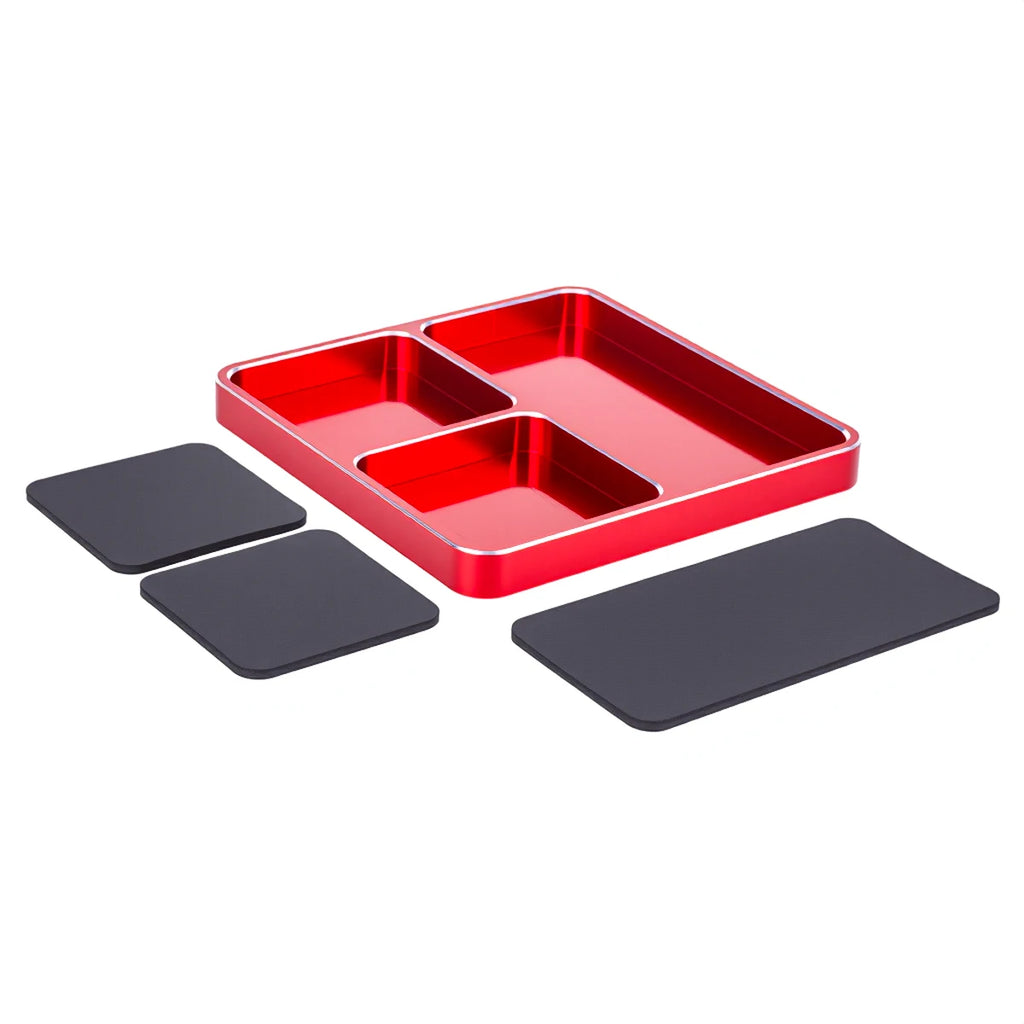 Magnetic Aluminium Screw Tray, 98*98mm.