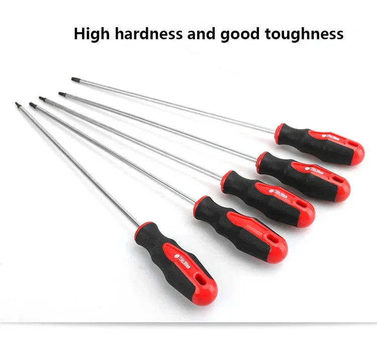 15.7” Extra Long Torx Magnetic Screwdriver Set | S2 Steel Tamper Proof T15–T30 Precision Automotive Repair Tool