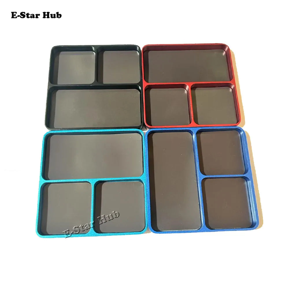 Aluminum Alloy Screw Tray Magnetic Tool Storage Plate 1pc