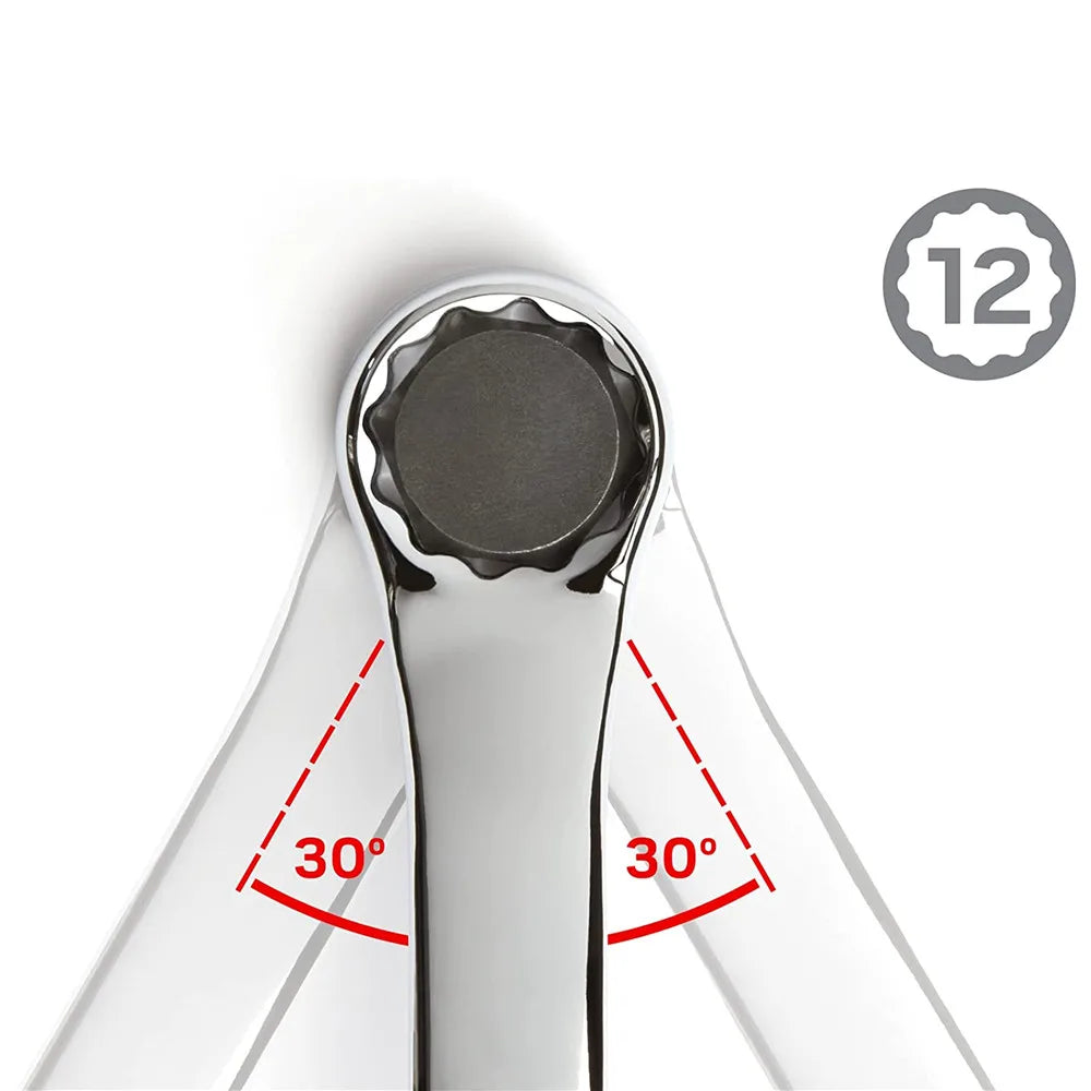Metric Offset Box End Wrench Set (4–10 Pc) – CR-V Chrome Steel 12-Point Spanners w/ Roll-Up Pouch