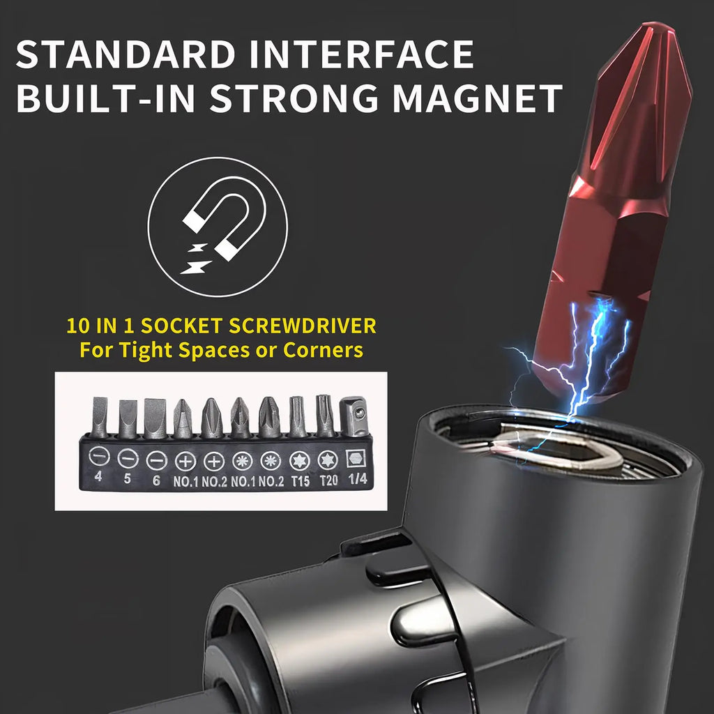 Rafford Anti Slip bits Magnetic Screwdriver bit Set S2 Alloy Steel Impact Resistance Bits-3/6/12Pcs Suitable for Electric Drills