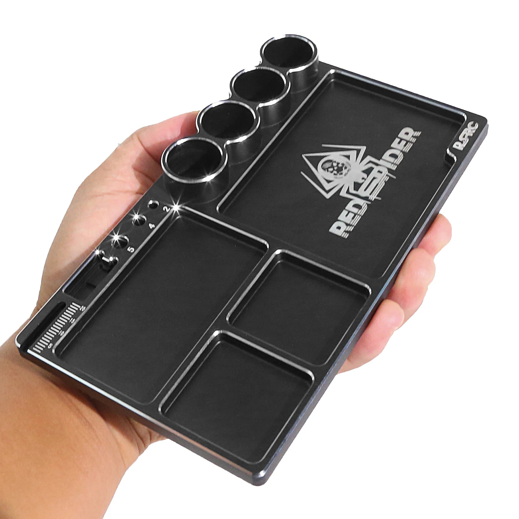 RED SPIDER 160*88*11mm CNC Aluminium  Storage Tray.