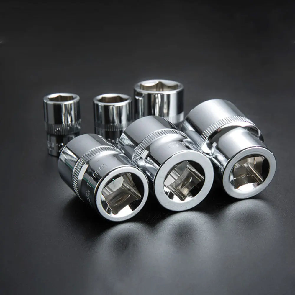 Hex Socket Wrench Head Set 1/4 3/8 1/2 Short Long Socket Deep Nut Driver