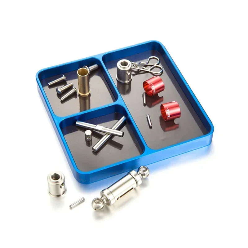Aluminum Alloy Screw Tray Magnetic Tool Storage Plate 1pc