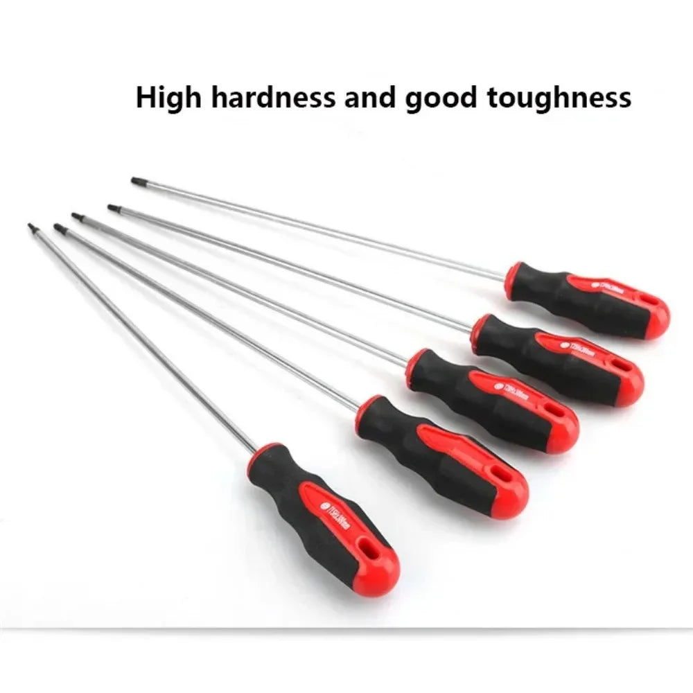 15.7” Extra Long Torx Magnetic Screwdriver Set | S2 Steel Tamper Proof T15–T30 Precision Automotive Repair Tool