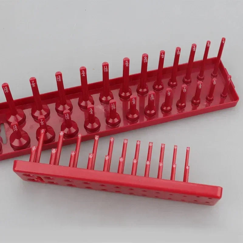 3Pcs SAE Plastic Sleeve Socket Organizer