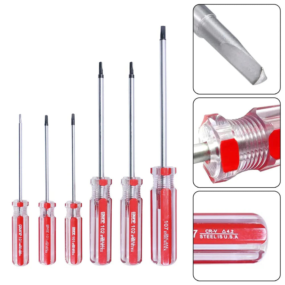 6Pc Triangle Screwdriver Set Magnetic CR-V Security Bit TA1.8–TA4.2 Repair Tool Kit