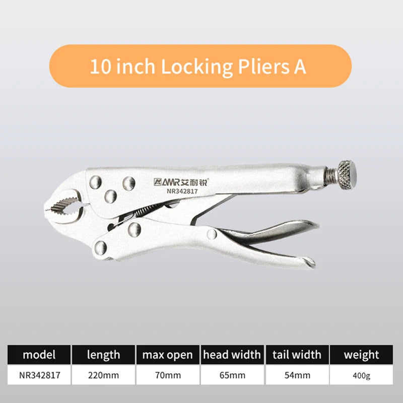 Heavy Duty Locking Pliers – Multifunctional Alloy Steel Grip Tool with Adjustable Jaw for Electrical & Workshop Use