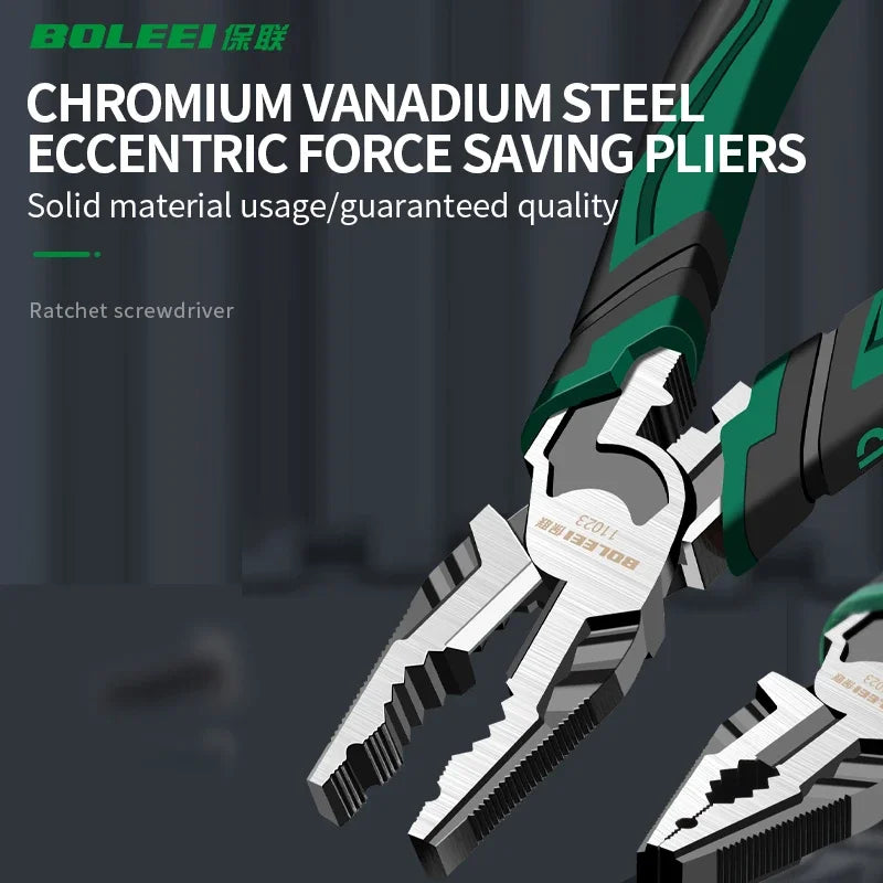 6" Multifunctional Wire Pliers – CR-V Steel Wire Stripper, Cutter & Gripping Tool for Electricians & DIY