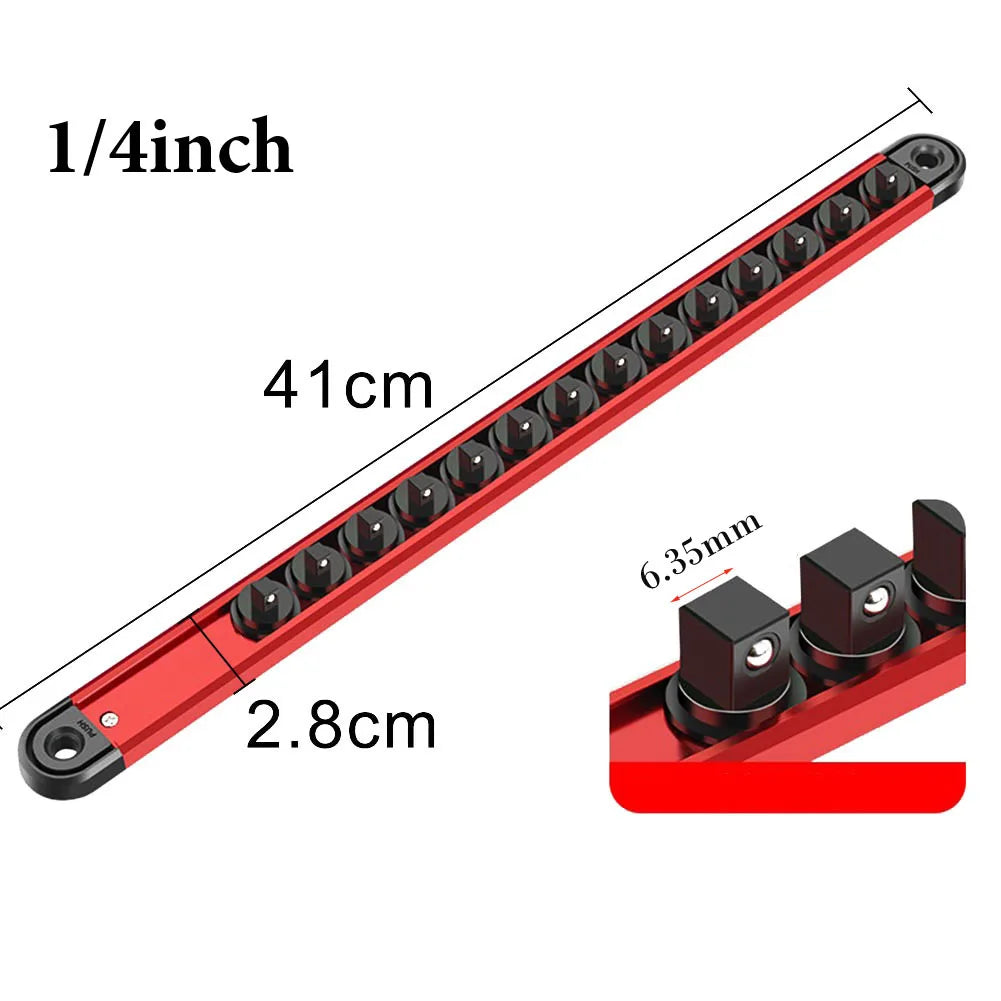 360° Swivel Magnetic Socket Organizer 1/4, 3/8 and 1/2