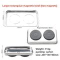 Round /Square Magnetic Bowl, Durable with Magnetic Stainless Steel