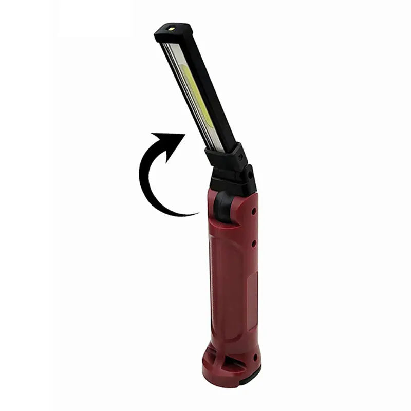 COB Work Light 180° Folding Flashlight USB Rechargeable Portable Camping Emergency Repair Spotlight With Hanging Hook Magnetic