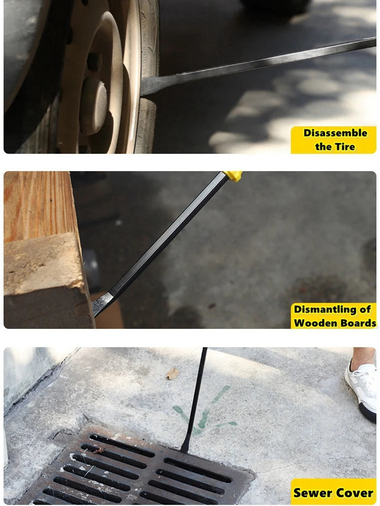 Long Pry Bar 8", 12", 18" & 24" Heavy Duty Pry Bar