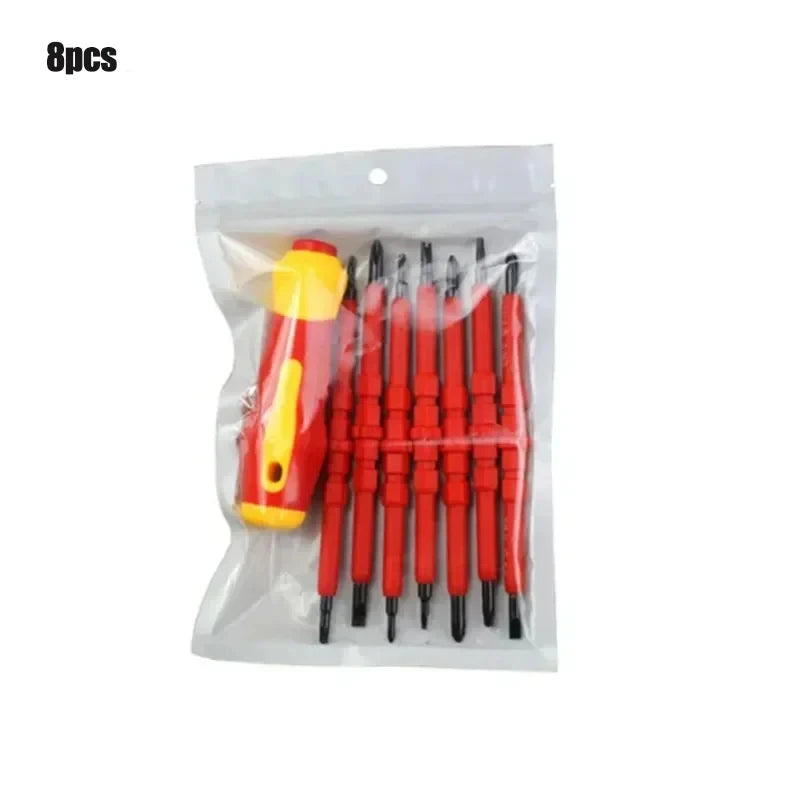 Insulated Screwdriver Set 5–9PCS – Magnetic CR-V Phillips, Torx, Hex & Y-Type Precision Tool Kit