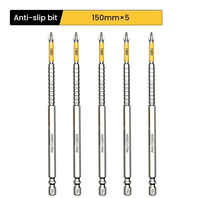 Upgraded Bit Sets High Hardness And Strong Magnetic Bits 25/50/65/70/90/150mm Non-slip
