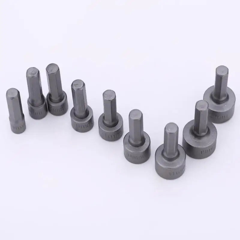 9pcs/set 5mm-13mm Hex Sockets Sleeve Nozzles Nut Drivers