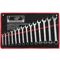 14PCS Combination Wrench Set 8–24mm CR-V Steel Metric Spanner Tool Kit Garage Auto