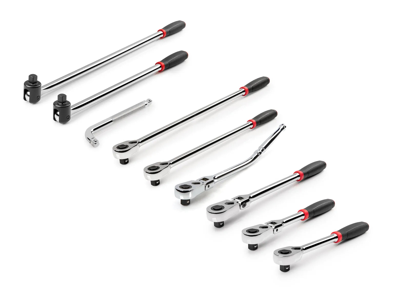 1/2 Inch Drive Quick-Release Comfort Grip Ratchet, L-Handle, and Breaker Bar Set (9-Piece) (sample)